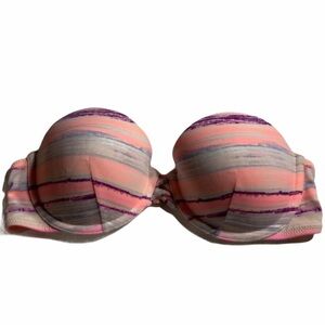 VS The Fabulous Pastel Striped strapless Bikini